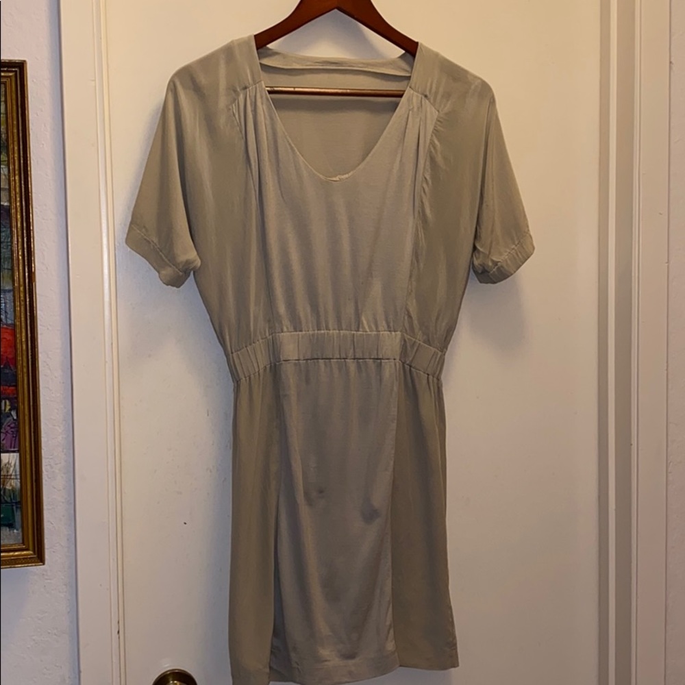 J. Crew Silk Side Panel Cotton Dress